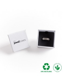 Caja ECOLOGICA joyeria ANILLO  51x51x33 mm. NEB2ECO
