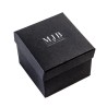 Bangledoosje 90×90×58 mm - WAS8-N, zwart, gesloten, zilverkleurig MyJewelBoxes-logo