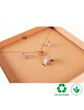 Caja ECOLOGICA joyeria COLLAR 167x167x32 mm. DAK11ECO