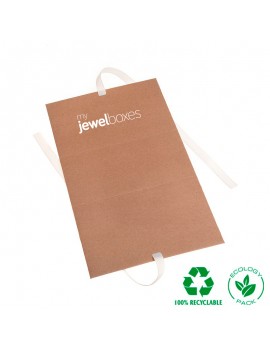 Caja ECOLOGICA de cartón automontable KRAFT 150X72X82 mm. BRO2