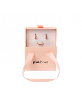 Caja de carton para joyas con asas. Cajoncito para conjunto de  joyeria joyas y Bisuteria