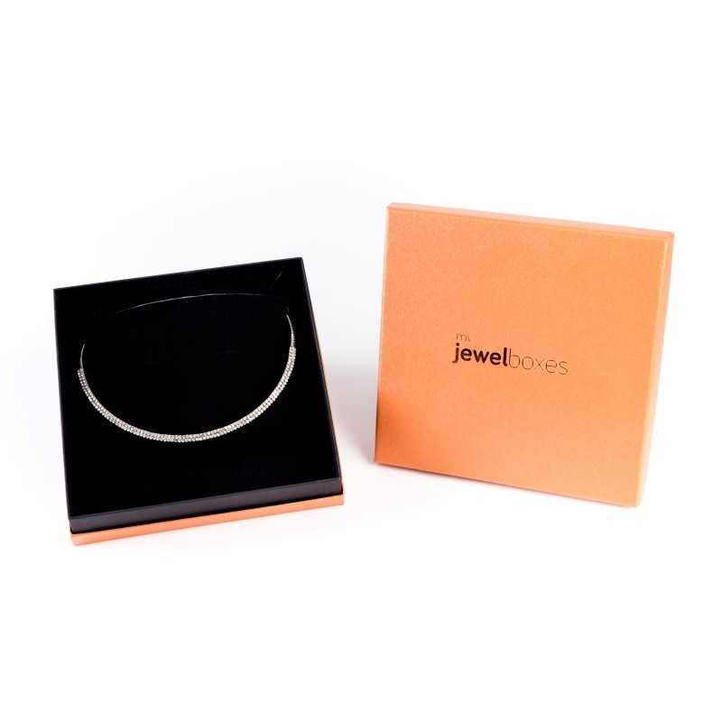 Necklace Box 165×165×37 mm - TEX11 | MyJewelBoxes