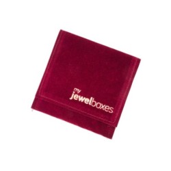 Sacchetto in similcamoscio bordeaux 68×73 mm BAN22B | MyJewelBoxes
