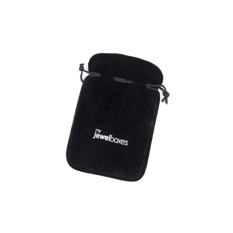 Bolsa de camurça sintética Preto 55×85 mm BAN31N | MyJewelBoxes