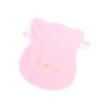 Baby pink Faux Suede Bag 100×120 mm BAN42RB | MyJewelBoxes