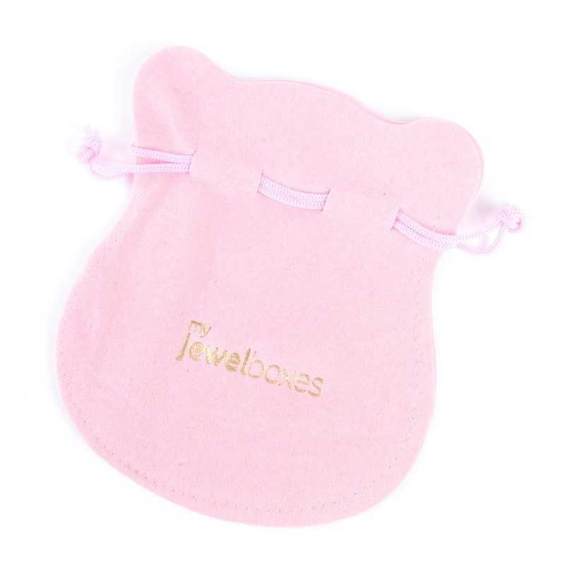 Sacchetto in similcamoscio rosa baby 130×150 mm BAN43RB | MyJewelBoxes