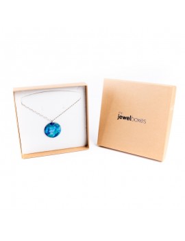 Caja de carton kraft para collar DAK11