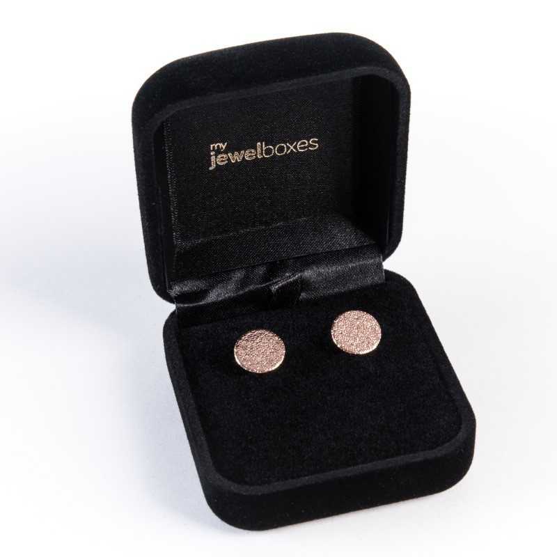 Flocked Jewellery Box for Earrings 54×59×35 mm FLO2 | MyJewelBoxes
