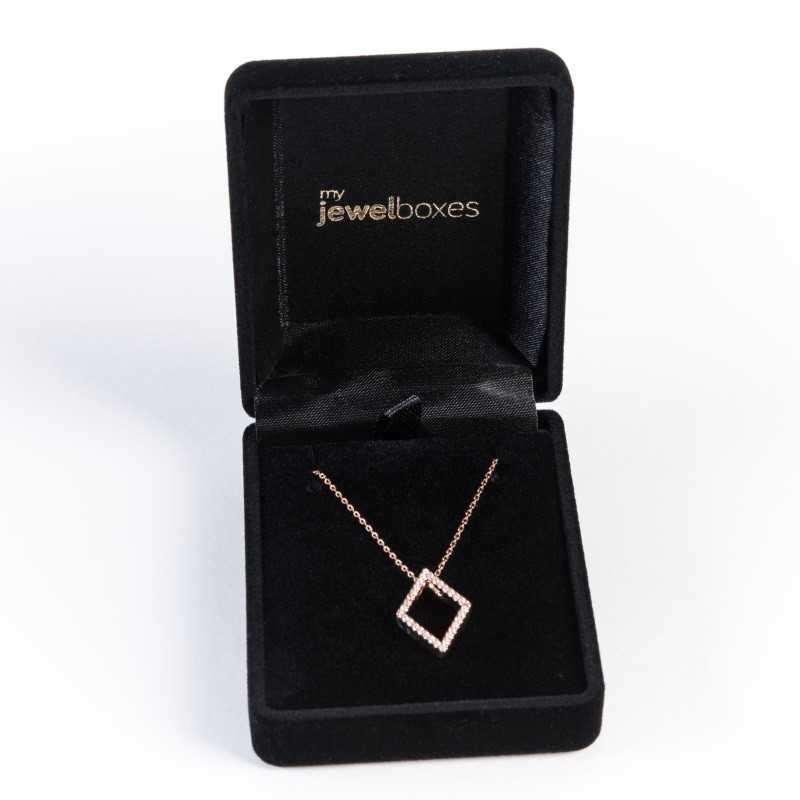 Flocked Jewellery Box for Pendants 61×78×31 mm FLOC3C | MyJewelBoxes