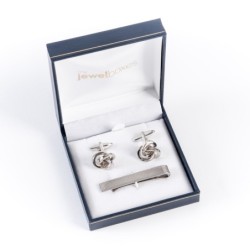 Jewellery Box for Cufflink and tie-clip sets 87×91×30 mm - DEN4GS-AZ