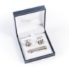 Jewellery Box for Cufflink and tie-clip sets 87×91×30 mm - DEN4GS-AZ