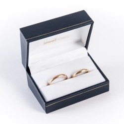 Estuche Joyeria Polipiel ALIANZAS 74x48x40 mm DEN5A-AZ