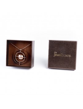 Caja de carton perlado para colgante DAL5