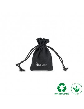 Bolsa algodón para joyas joyeria y bisuteria personalizada con cordón