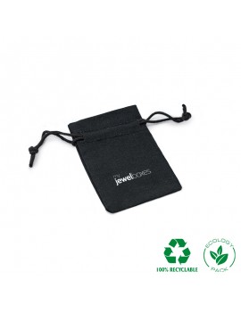 Bolsa algodón para joyas joyeria y bisuteria personalizada con cordón