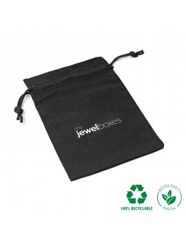 Bolsa algodón para joyas joyeria y bisuteria personalizada con cordón