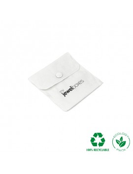 Bolsa algodón para joyas joyeria y bisuteria personalizada con cierre de corchete