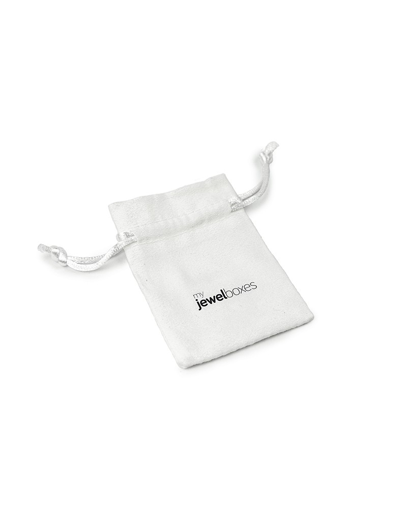 Bolsa suede para joyas joyeria y bisuteria personalizada con cordón