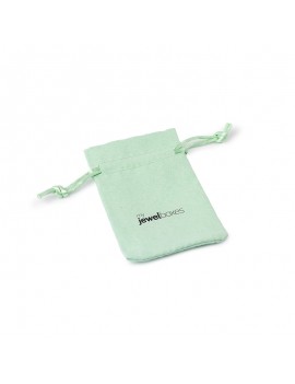 Bolsa suede para joyas joyeria y bisuteria personalizada con cordón