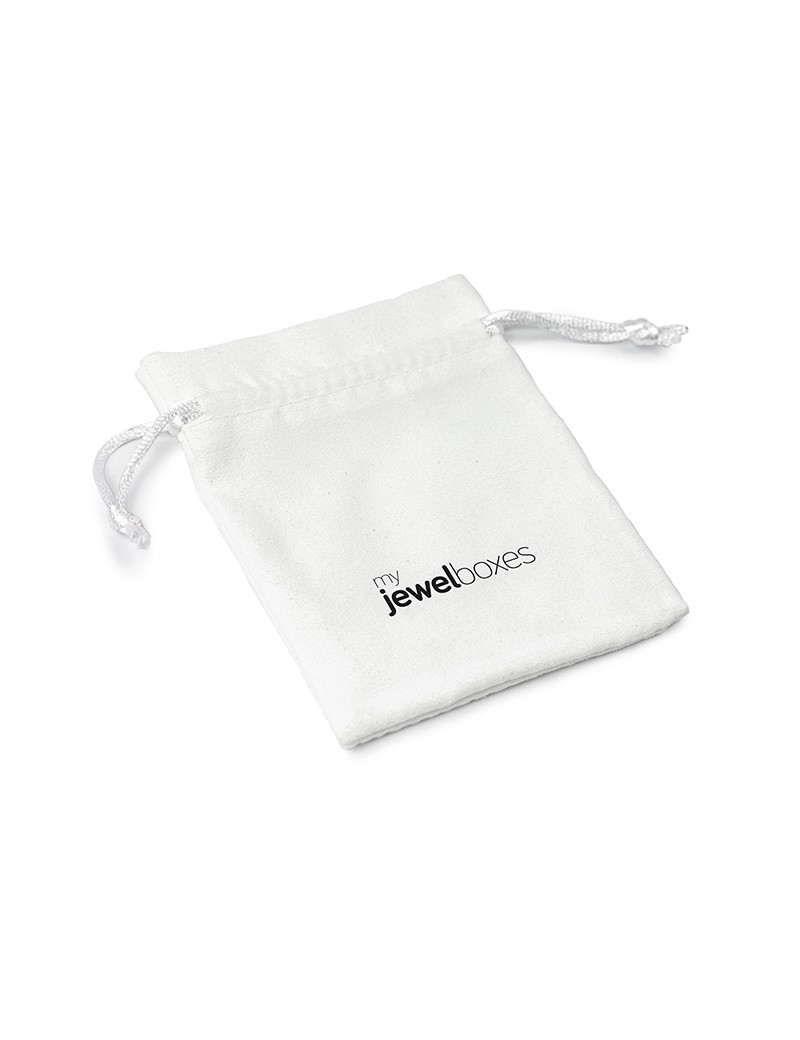 Bolsa suede para joyas joyeria y bisuteria personalizada con cordón