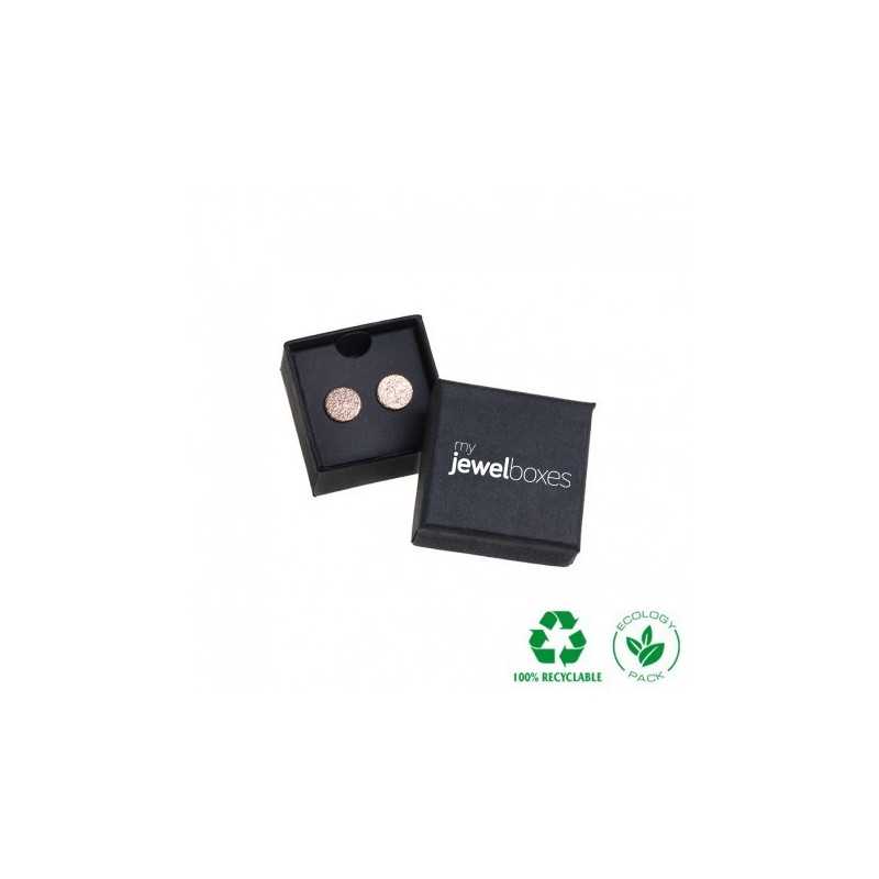Eco Jewellery Box earrings 42x42x20 Black | MyJewelBoxes