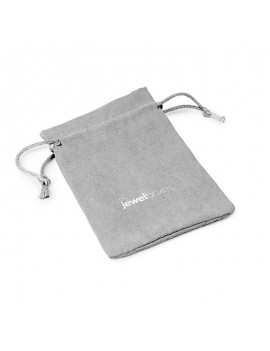 Bolsa suede para joyas joyeria y bisuteria personalizada con cordón
