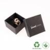 Scatola Gioielli Eco anelli 51x51x33 Nero | MyJewelBoxes