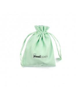 Bolsa suede para joyas joyeria y bisuteria personalizada con cordón