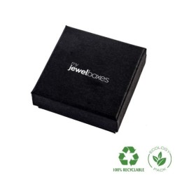 Scatola Gioielli Eco orecchini 65x65x25 Nero | MyJewelBoxes
