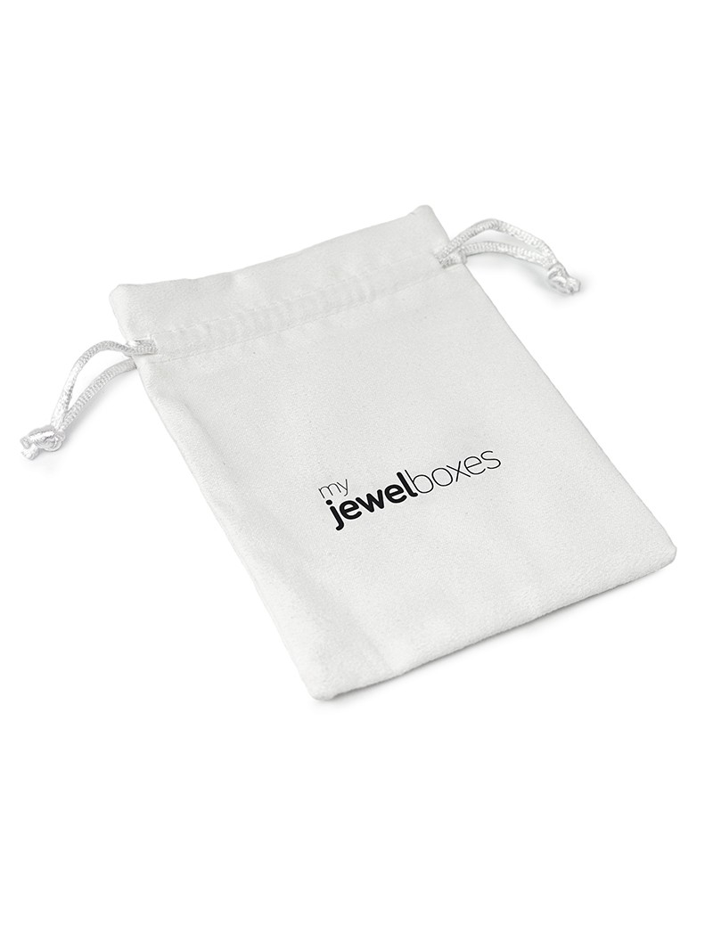 Bolsa suede para joyas joyeria y bisuteria personalizada con cordón