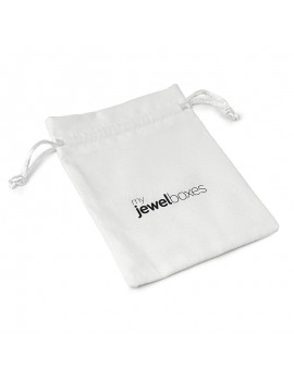 Bolsa suede para joyas joyeria y bisuteria personalizada con cordón