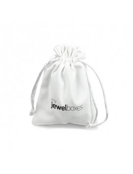 Bolsa suede para joyas joyeria y bisuteria personalizada con cordón