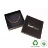 Eco Jewellery Box necklaces 120x120x32 Black | MyJewelBoxes