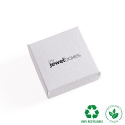 Eco Jewellery Box earrings 65x65x25 White | MyJewelBoxes