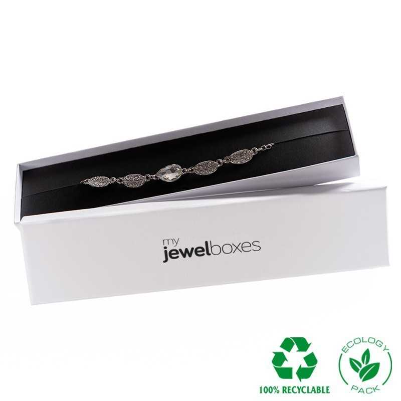 Eco Jewellery Box bracelets 233x53x25 White | MyJewelBoxes
