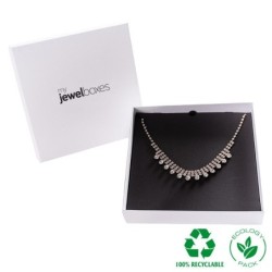 Eco Jewellery Box necklaces 167x167x32 White | MyJewelBoxes