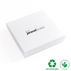 Caixa Joias Eco colares 167x167x32 Branco | MyJewelBoxes