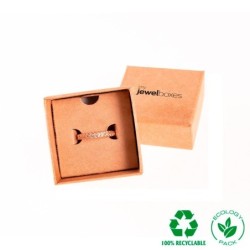 Eco Jewellery Box rings 51x51x33 Kraft | MyJewelBoxes