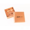 Caja ECOLOGICA joyeria PENDIENTES 65x65x25 mm. DAK3ECO
