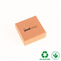 Scatola Gioielli Eco orecchini 65x65x25 Kraft | MyJewelBoxes