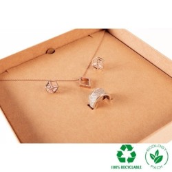 Caja ECOLOGICA joyeria COLLAR 167x167x32 mm. DAK11ECO