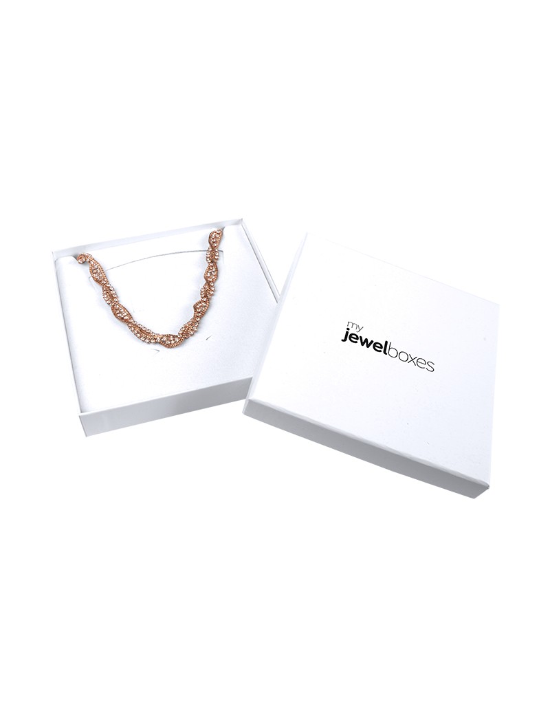 Caja de carton para collar gargantilla