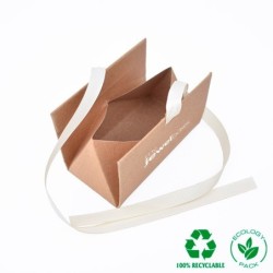 Scatola per Gioielli Ecologica 100x52x58 Kraft | MyJewelBoxes
