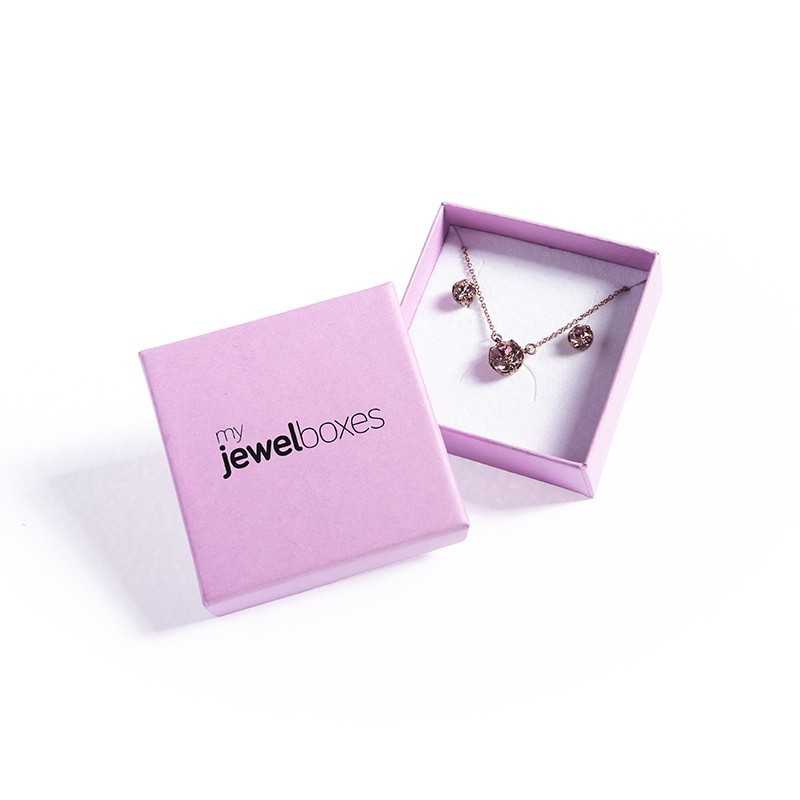 Boîte pour boucles d'oreilles 65×65×25 mm - IND3 | MyJewelBoxes