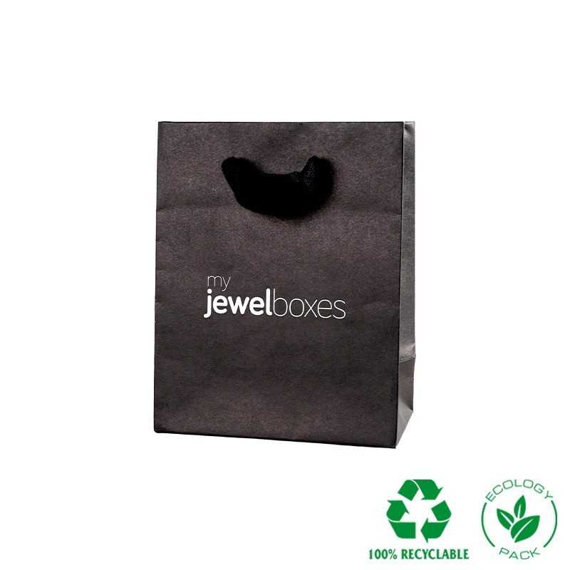 Eco Paper Bag 120x150x65 Black | MyJewelBoxes