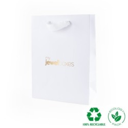 Saco Papel Eco 180x250x100 Branco | MyJewelBoxes