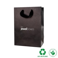 Sac Papier Éco 180x250x100 Noir | MyJewelBoxes