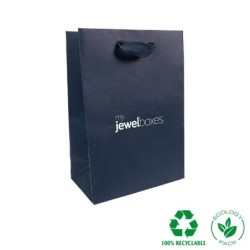 Eco Paper Bag 180x250x100 Blue | MyJewelBoxes