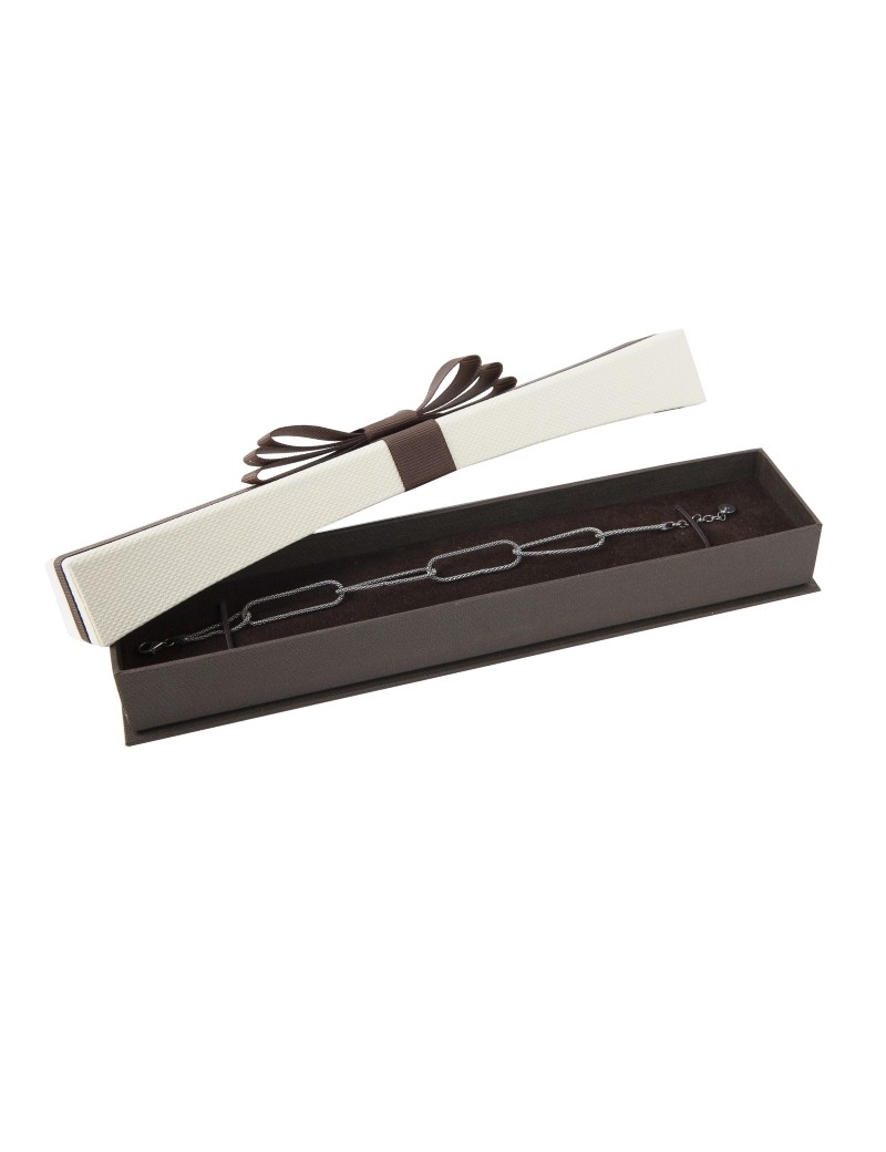 Caja de carton con lazo decorativo para pulsera LOU6