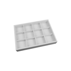 Plateau présentoir 12 cases 160x225x30 mm | MyJewelBoxes